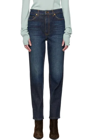 Khaite Jean extensible Abigail bleu marine