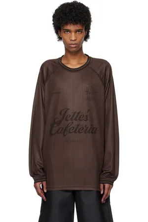 HAN Kjøbenhavn T-shirt de soccer à manches longues bourgogne à logo