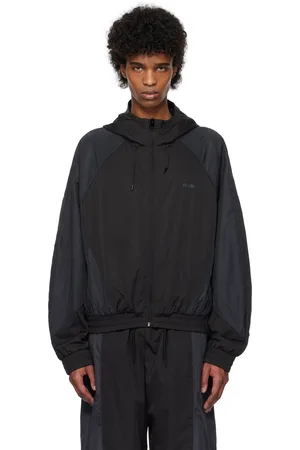 HAN Kjøbenhavn Blouson de survêtement noir à panneaux