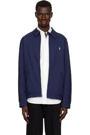 Ralph Lauren Blouson bleu marine à plis à l