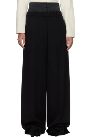 Erdem Pantalon ample noir