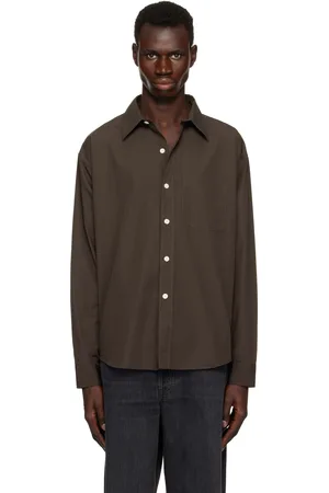 mfpen Chemise Executive brune en popeline