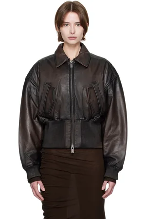 Holzweiler Blouson Saphra brun en cuir