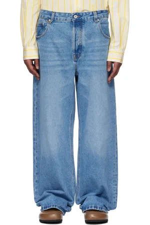 Jacquemus Jean ample de-Nîmes bleu