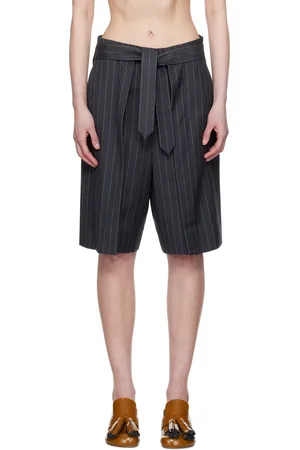 J.W.Anderson Short gris à plis