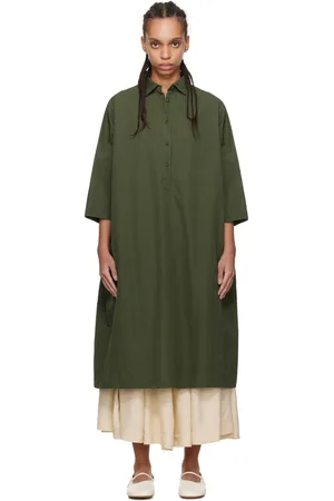 CASEY CASEY Robe midi February verte