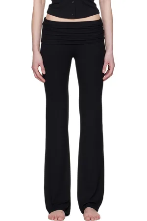 SKIMS Pantalon de détente noir à taille repliée - Soft Lounge
