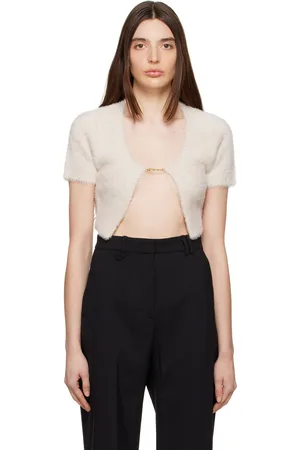 Jacquemus Cardigan Neve blanc cassé en tricot