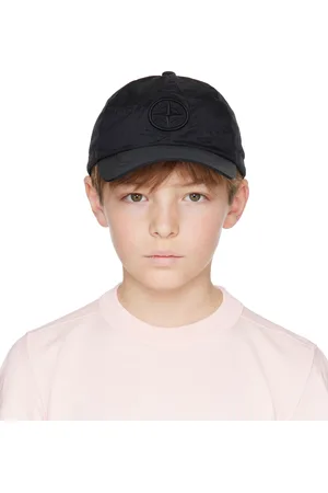 Stone Island Enfant | Casquette noire en nylon recyclé