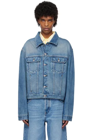 Jacquemus Blouson de-Nîmes bleu en denim