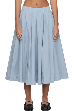 CASEY CASEY Jupe midi Petit soleil bleue