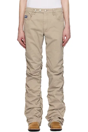 MISBHV Pantalon en sergé de coton à effet ruché