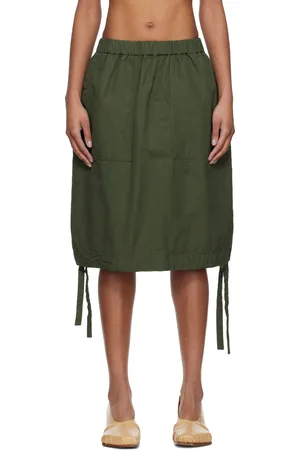 CASEY CASEY Jupe midi bouffante kaki