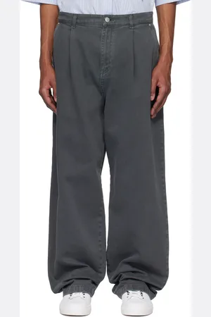 Moschino Pantalon noir à écusson à image de couronne de laurier