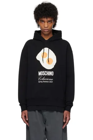 Moschino Pull à capuche noir à image d