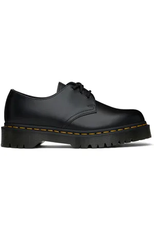 Dr. Martens Derbys 1461 noirs en cuir poli à semelle Bex