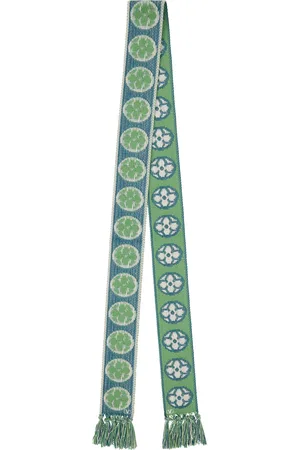 VALENTINO GARAVANI Foulard Antibes bleu et vert