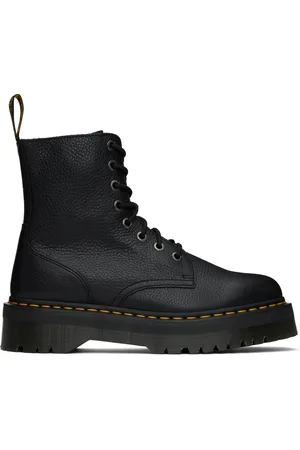 Dr. Martens Bottes Jadon noires en cuir Pisa