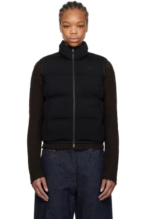 Moncler Gilet matelassé noir rembourré en duvet