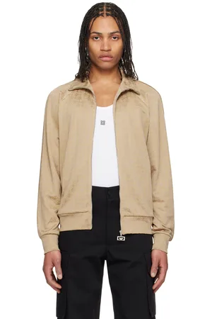 Givenchy Blouson de survêtement rétro beige à glissière