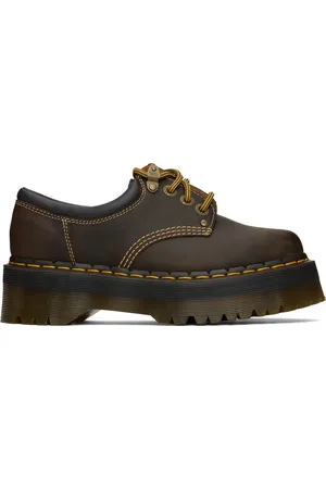 Dr. Martens Derbys 8053 Arc bruns en cuir Crazy Horse à plateforme