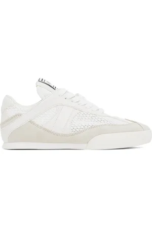 Chloé Baskets Kick blanc et beige à logos