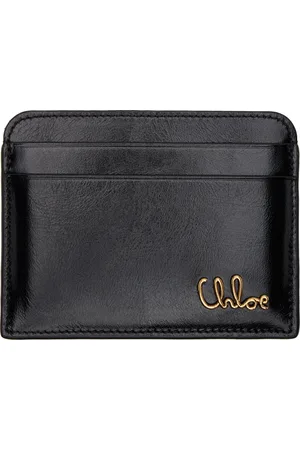Chloé Porte-carte noir à logo