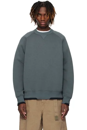 SACAI Pull molletonné de survêtement gris