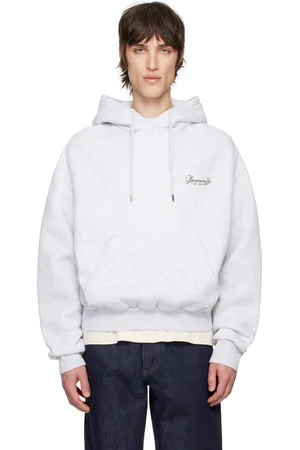 Jacquemus Pull à capuche Corto gris
