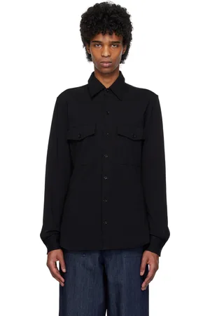 DRIES VAN NOTEN Chemise noire en jersey