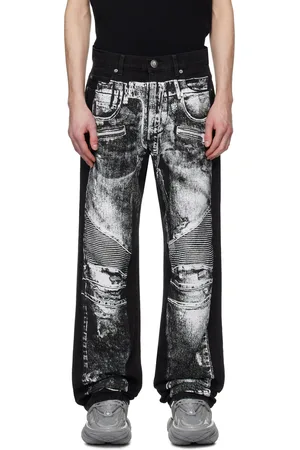 Balmain Jean décontracté noir à images
