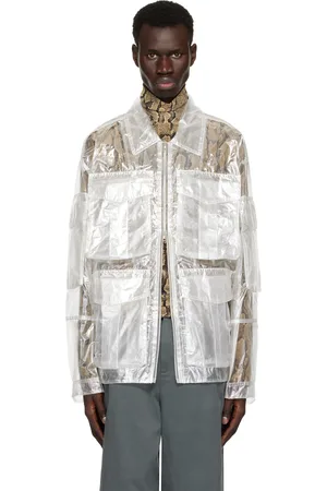 DRIES VAN NOTEN Blouson transparent en nylon