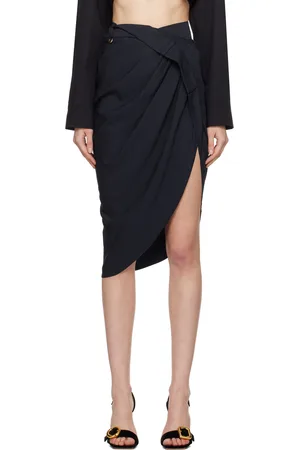 Jacquemus Jupe midi Saudade bleu marine