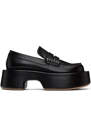 J.W.Anderson Flâneurs noirs en cuir à plateforme