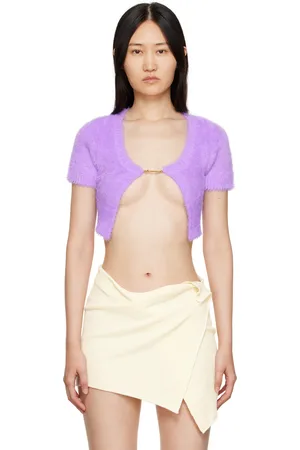 Jacquemus Cardigan Neve mauve en tricot
