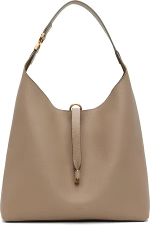 Chloé Cabas taupe à ferrure Marcie