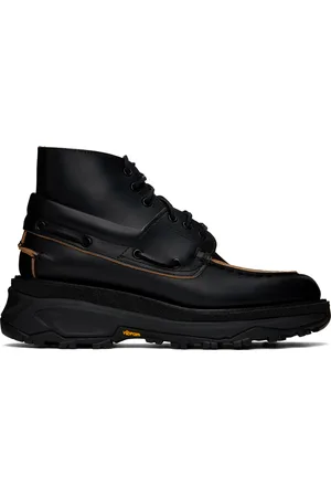 SACAI Bottes de style chaussures bateau noires
