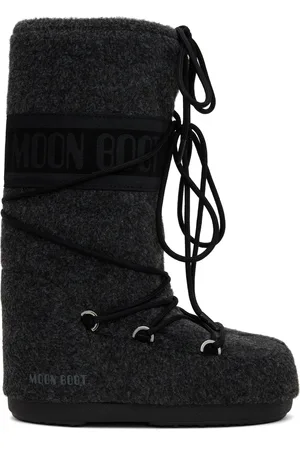 Moon Boot Bottes Icon grises en melton