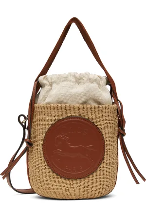 Chloé Petit panier beige à écusson à image de cheval
