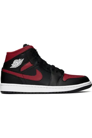 Nike Baskets mi-montantes Air Jordan 1 noir et rouge