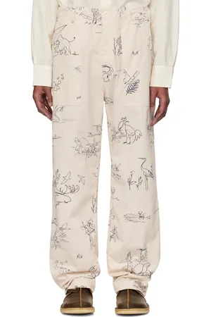 ENGINEERED GARMENTS Pantalon bourgeron blanc cassé