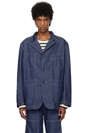 ENGINEERED GARMENTS Veston Bedford bleu en denim