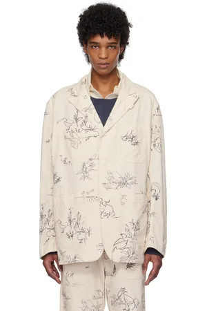 ENGINEERED GARMENTS Veston Bedford blanc cassé