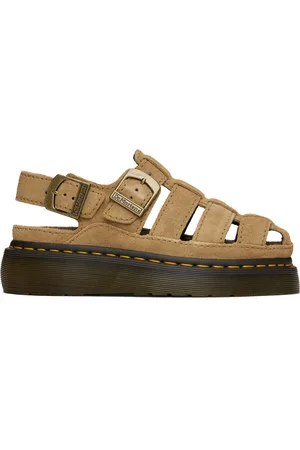 Dr. Martens Sandales style pêcheur Wrenlie brun clair en suède Bronx