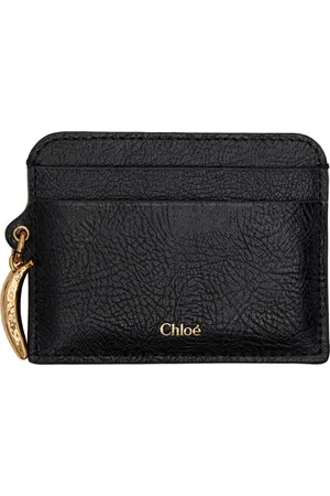 Chloé Porte-carte noir à breloque en forme de banane