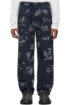 ENGINEERED GARMENTS Pantalon bourgeron bleu marine