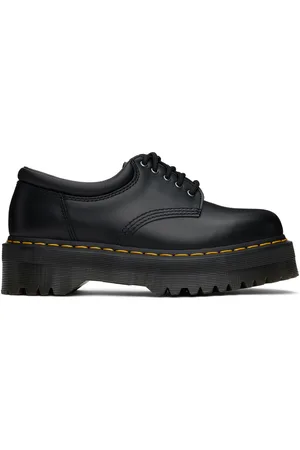 Dr. Martens Derbys décontractés 8053 noirs en cuir à plateforme