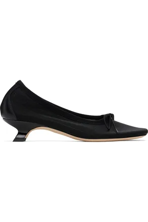 Simone Rocha Escarpins de style ballerines noirs en filet