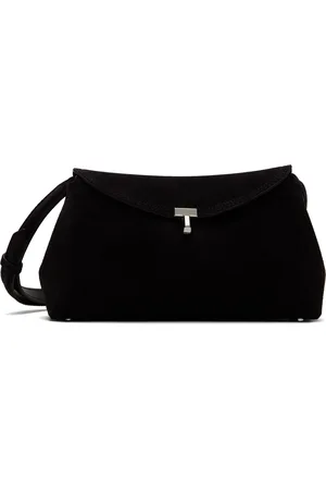 Totême Pochette noire à verrou tournant en T