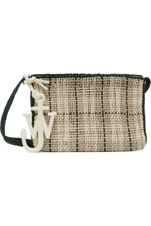 J.W.Anderson Sac Market gris et vert à carreaux